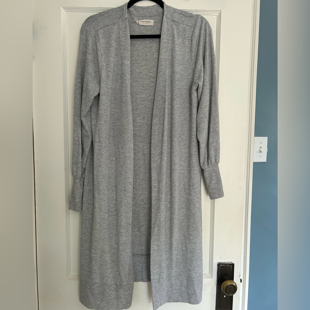 Lucky Brand Gray Cardigan